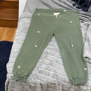 The Great. sweatpants with embroidery size LARGE